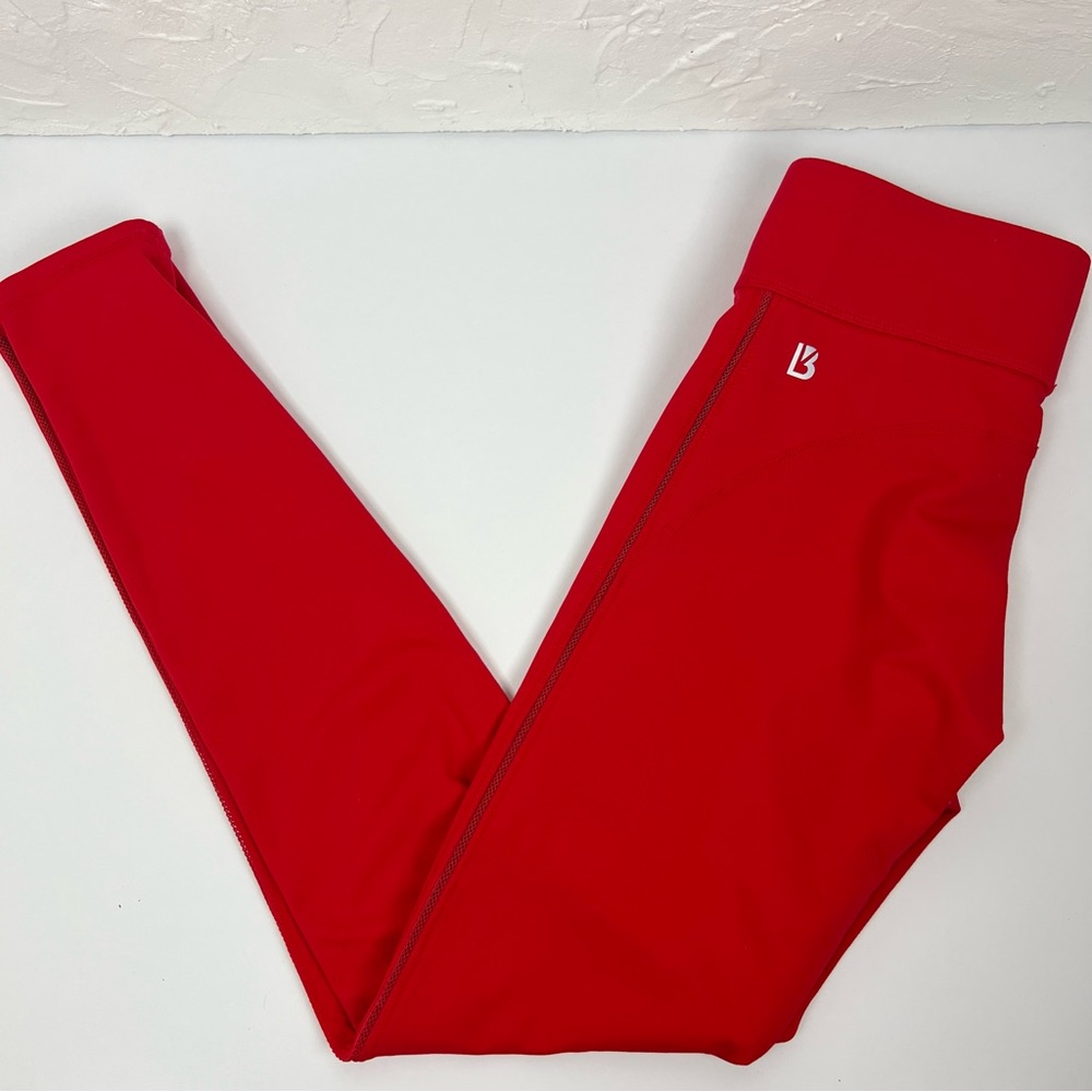 BuffBunny Salsa Red Mesh Side Leggings S